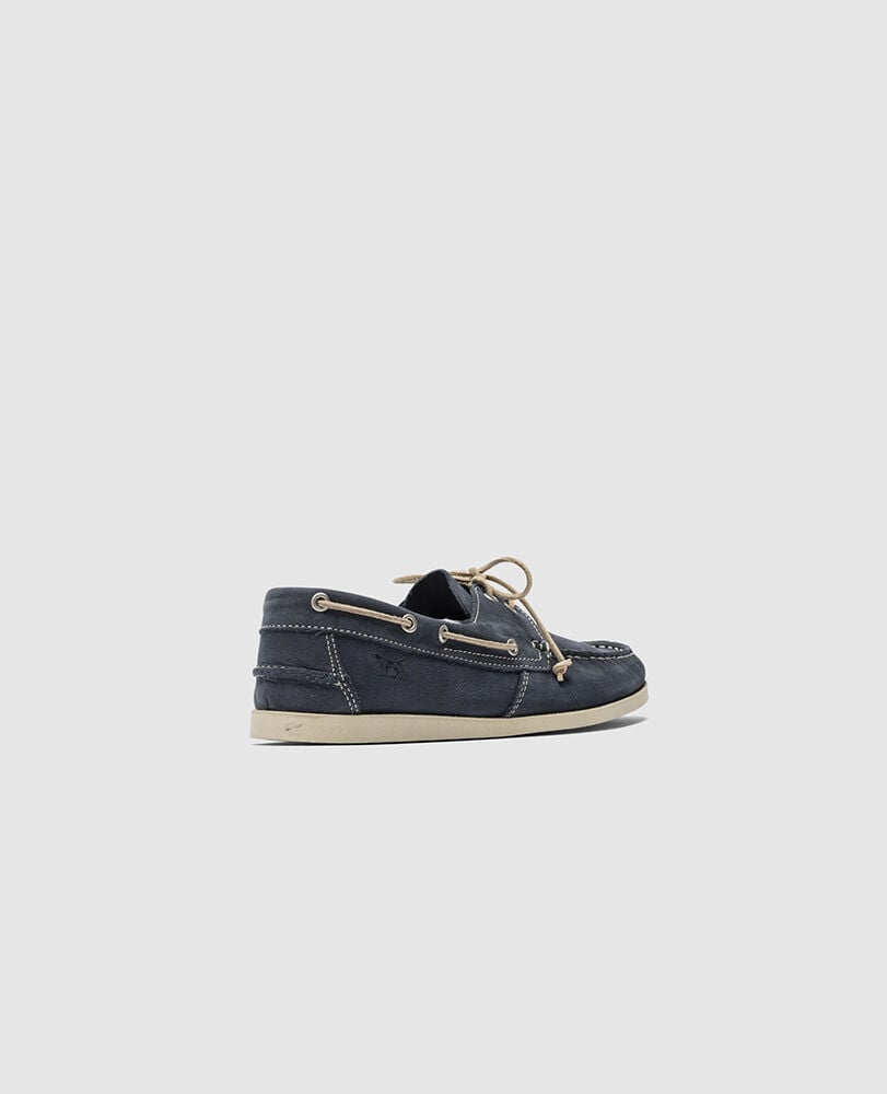 Viaduct Boat Shoe · Denim 45, DENIM, Back