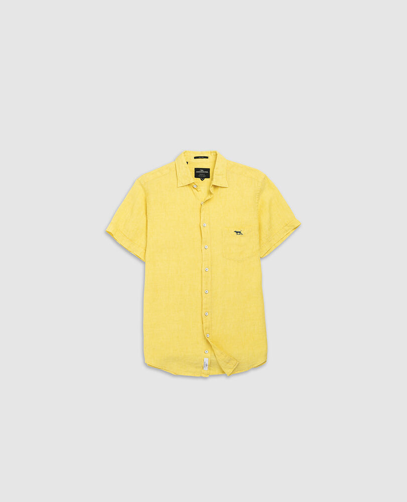Cathedral Cove Sports Fit Shirt, SUNSHINE, Flat Lay