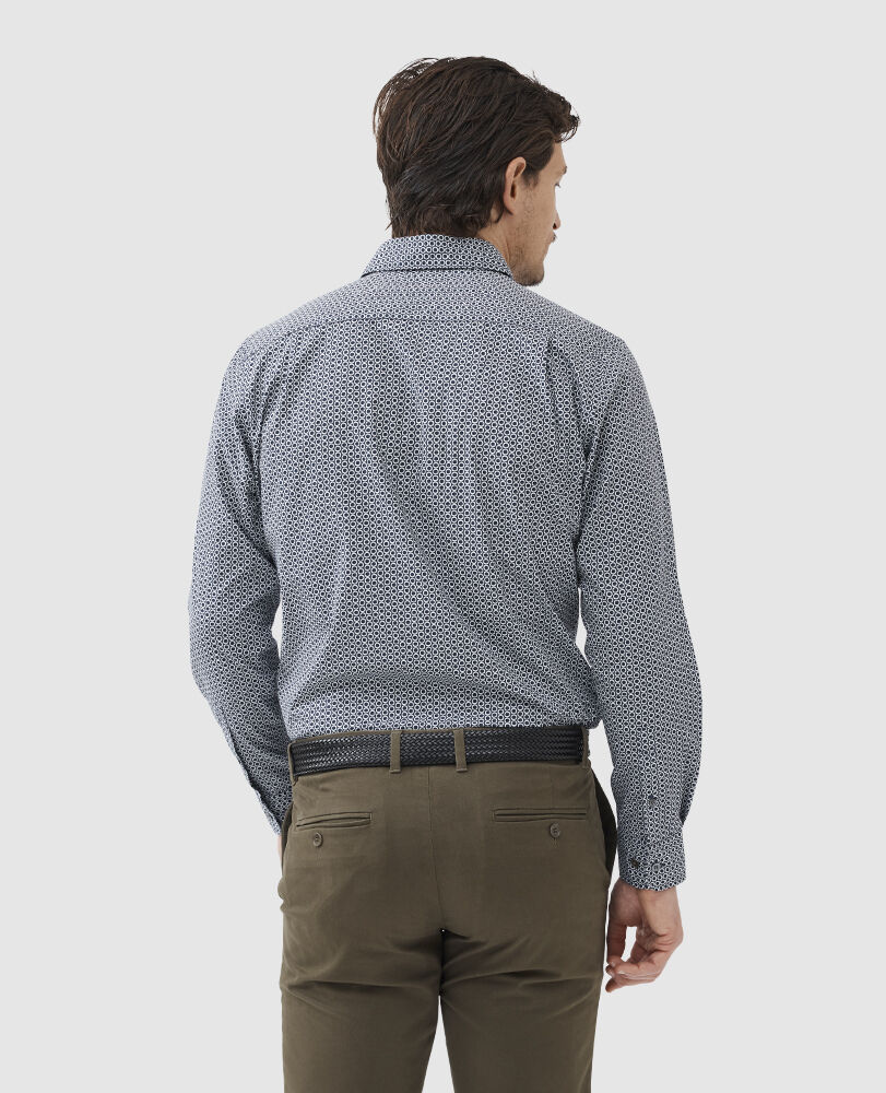 Marlow Sports Fit Shirt, MIDNIGHT, Back