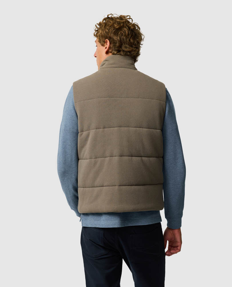 Lake Ferry Vest, KHAKI, Back