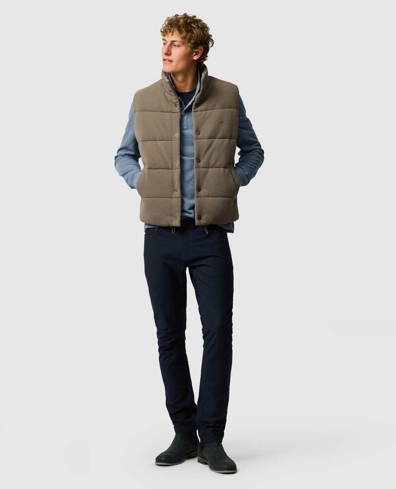 Lake Ferry Vest, KHAKI, Off Front