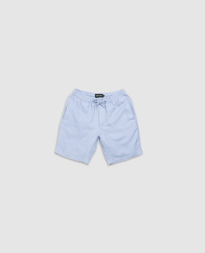 Linen 9" Resort Short, CHAMBRAY, Flat Lay