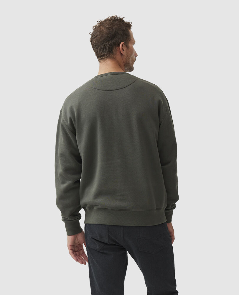 Sweat à logo Gunn, GRIS-VERT, Back