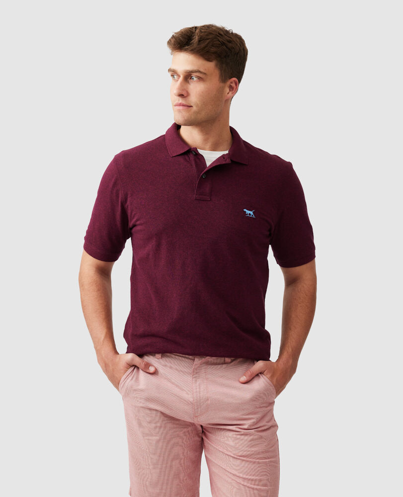 The Gunn Original Fit Polo, GARNET, Front