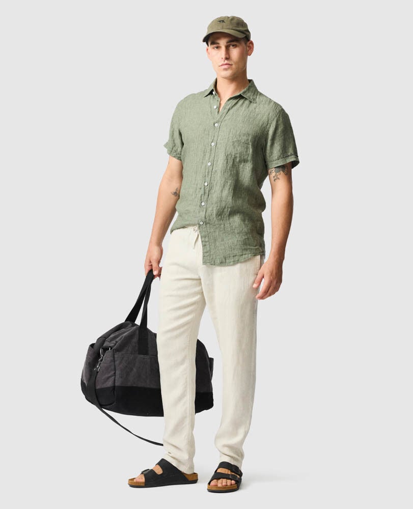 Palm Beach Sports Fit Shirt, KELP, Off Front