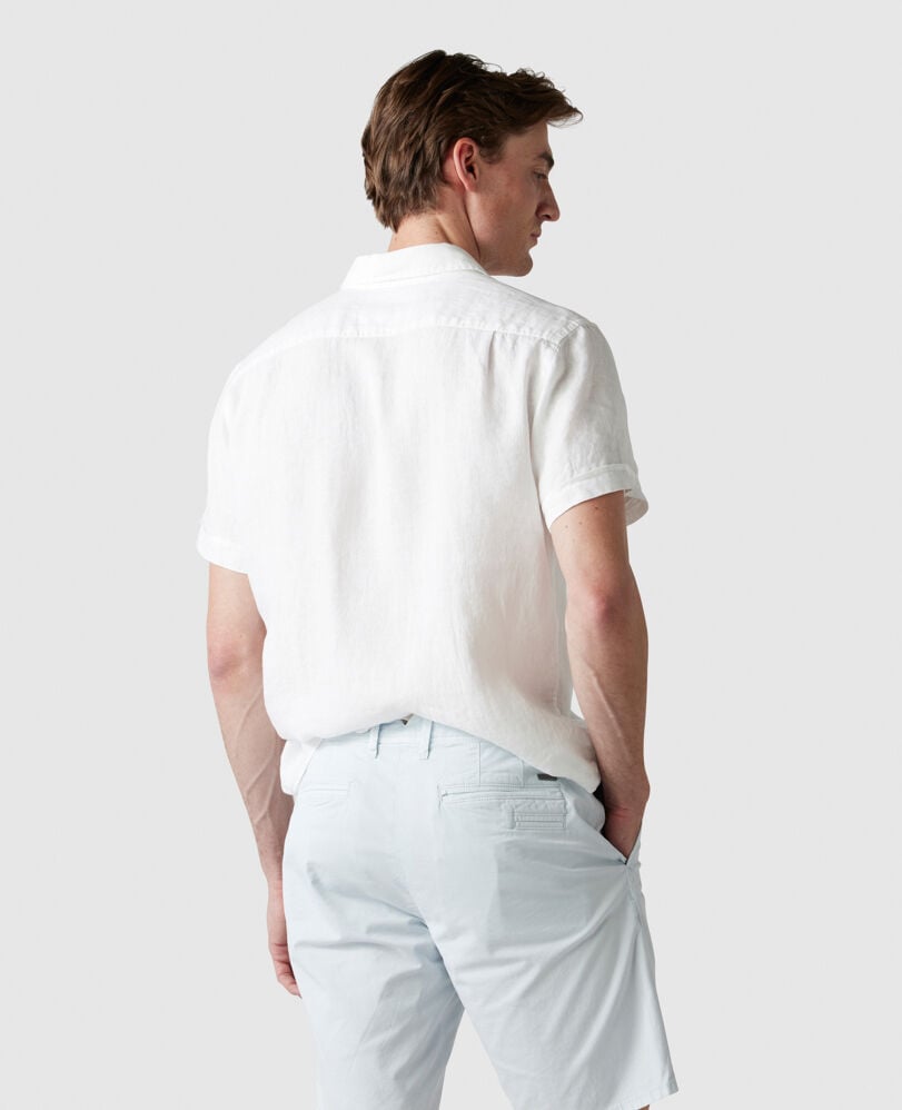 Ellerslie Sports Fit Shirt, SNOW, Flat Lay