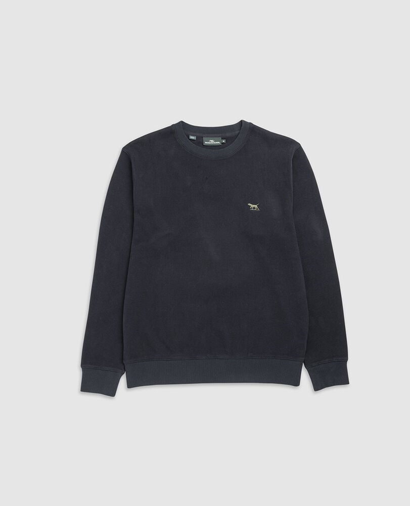 Gunn Crew Neck Sweat, MIDNIGHT, Flat Lay