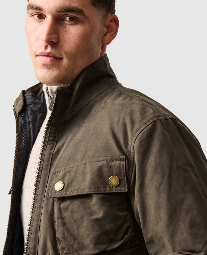 Aberdeen Jacket, DEEP OLIVE, Detail 3