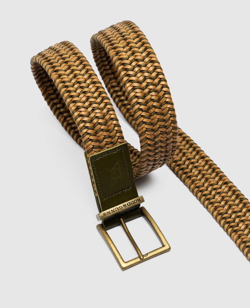 Symonds Stretch Belt, SANDSTONE OLIVE, Back