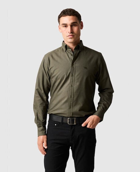 Gunn Oxford Pd Sports Fit Shirt, FOREST