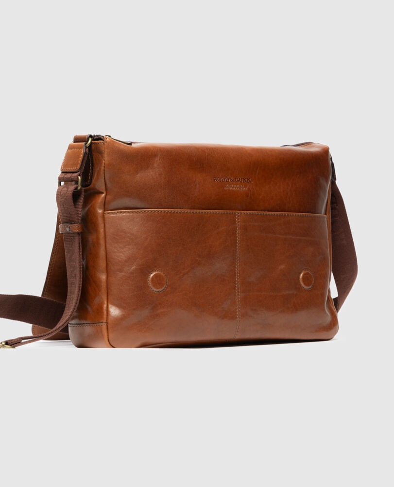 Cambridge Messenger Satchel, COGNAC, Detail 2