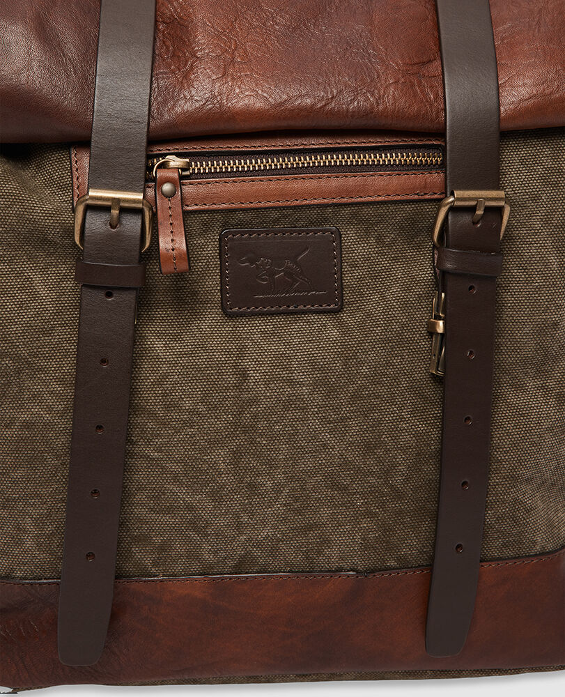 Turua Rolltop-Rucksack, BEIGE/OLIV, Detail 3