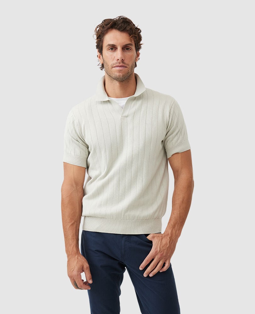 Freys Crescent Knit, STONE, Front
