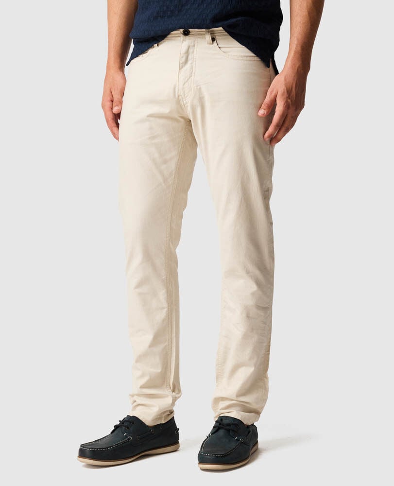 Gunn Straight Fit Jean, BEIGE, Front
