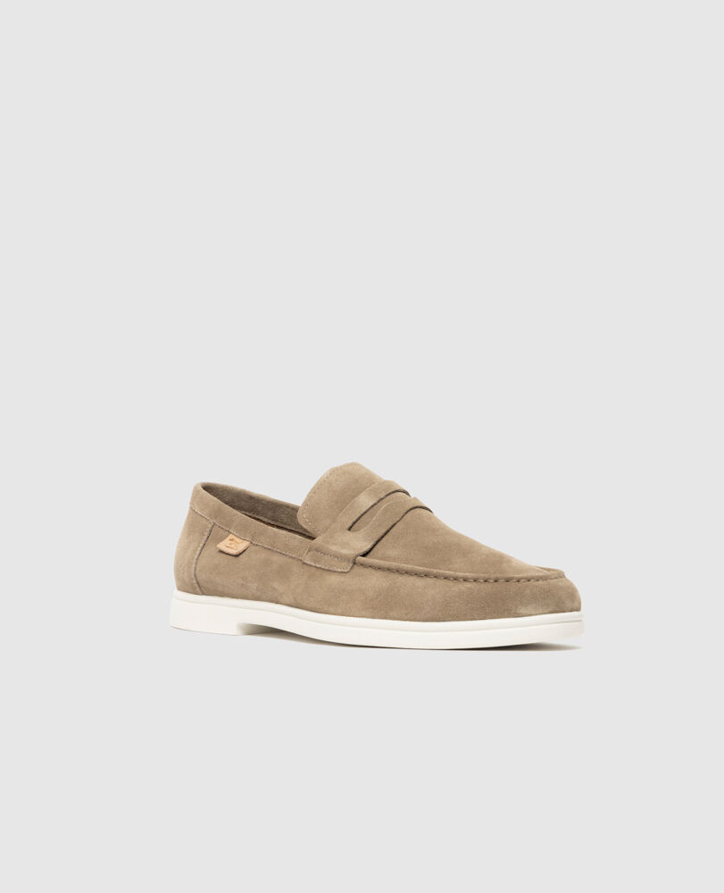 Marsden Bay Loafer, SAND, Off Front