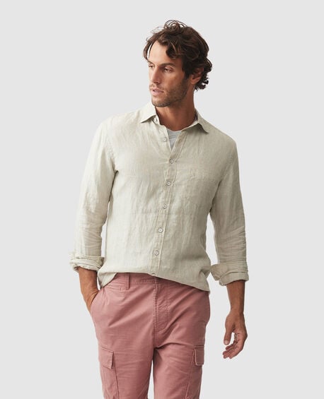 Coromandel Sports Fit Shirt, FLAX