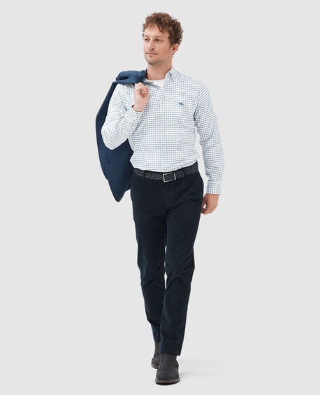 Gunn Check Oxford 3 Sports Fit Shirt, INK