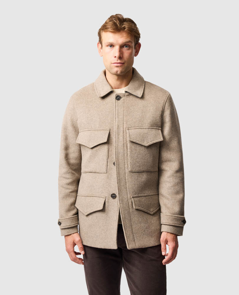 Heyward Coat, HELLBRAUN, Front