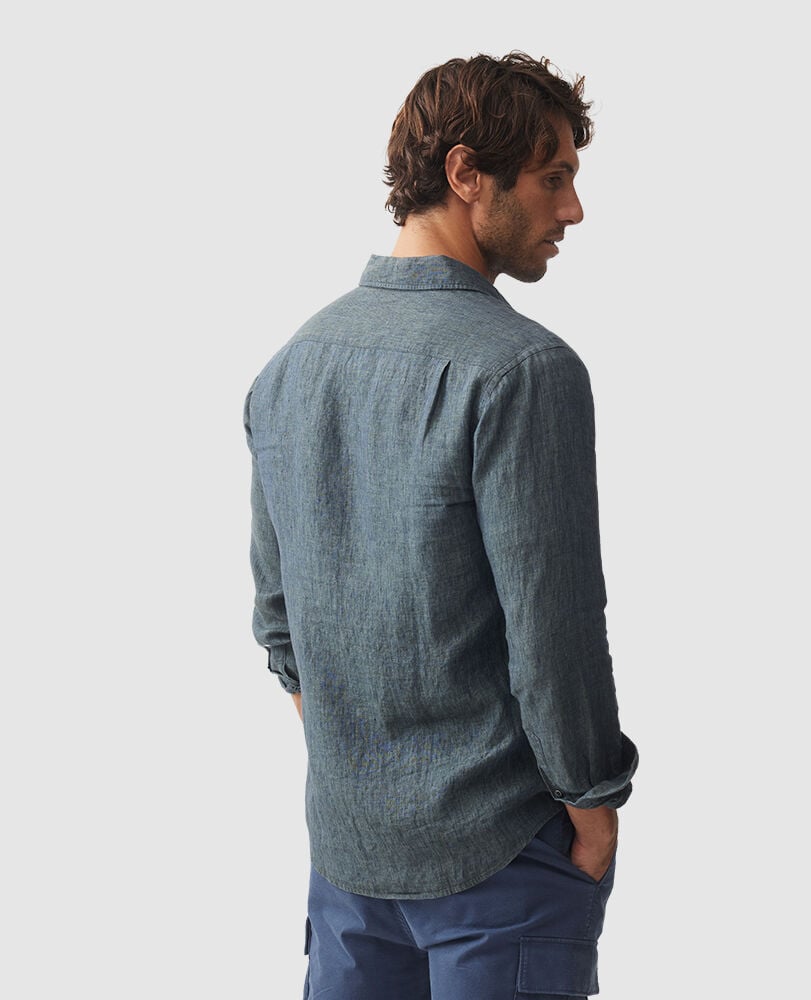 Coromandel Sports Fit Shirt, ASH, Back