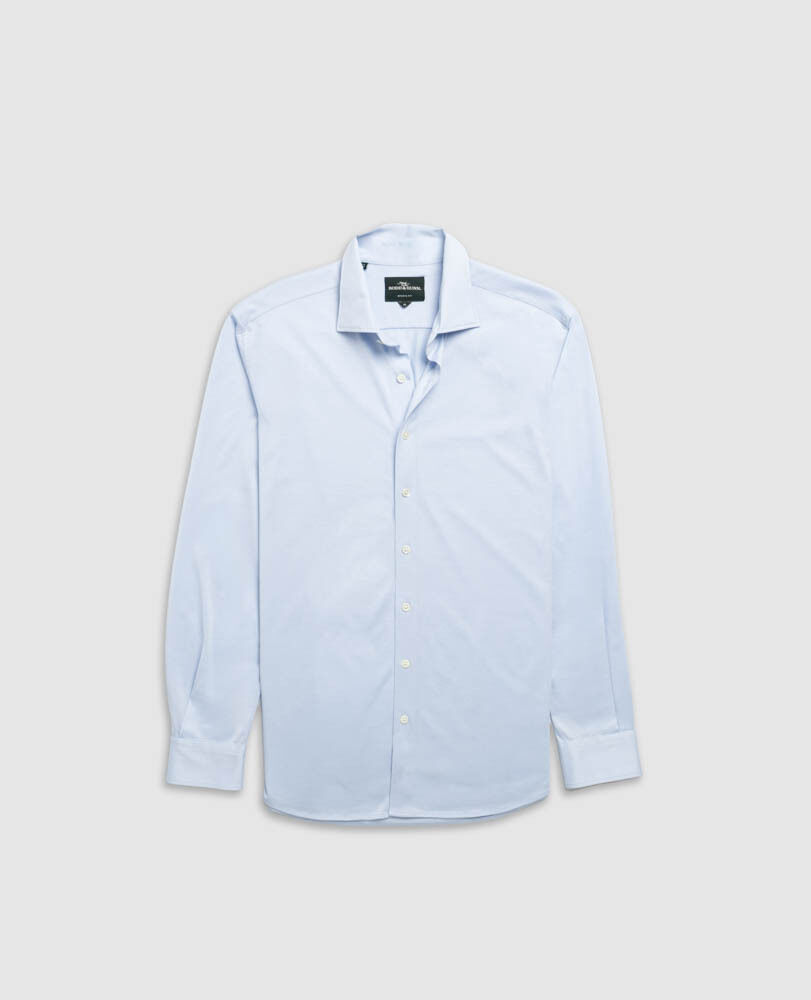 Ascot Park Sports Fit Shirt, SKY BLUE, Flat Lay