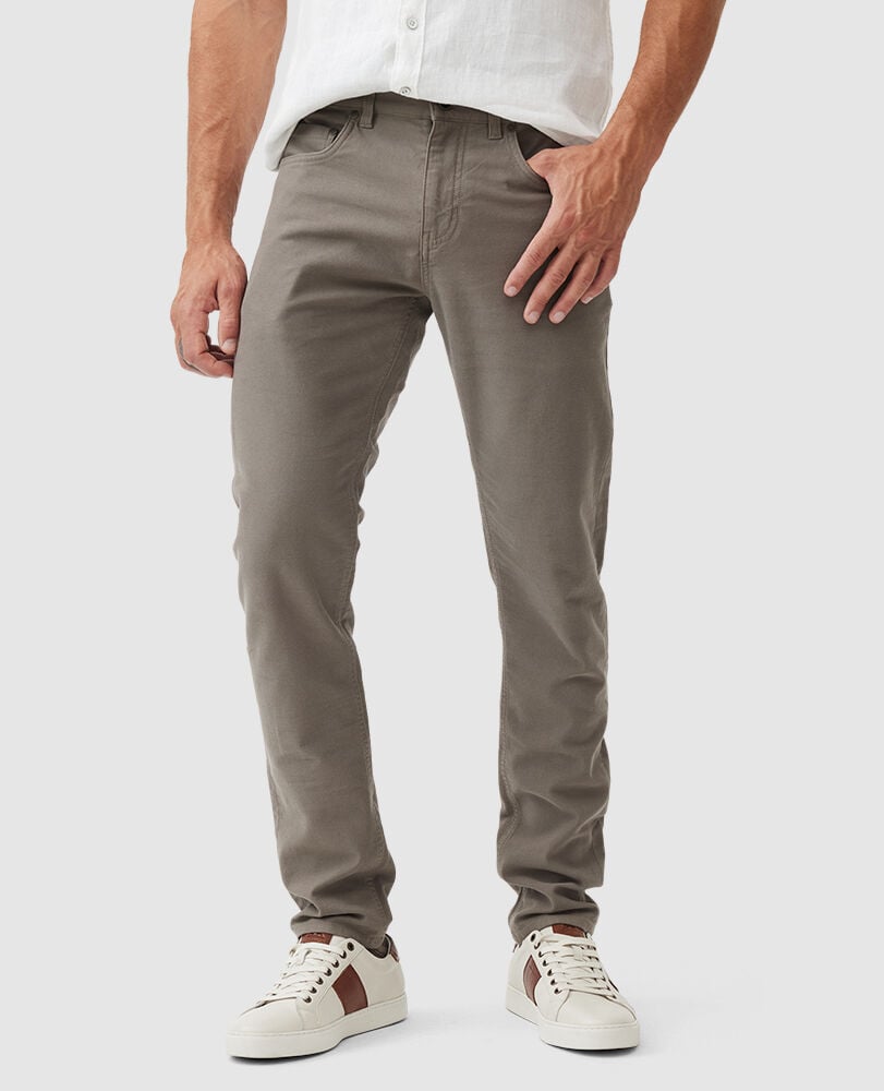 Motion Slim Fit Jean, PEBBLE, Front