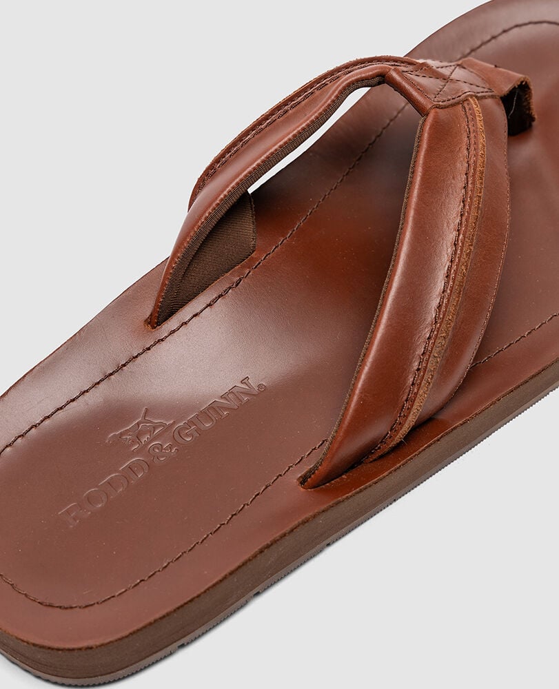 Piha Jandal, COGNAC PULL UP, Detail 3