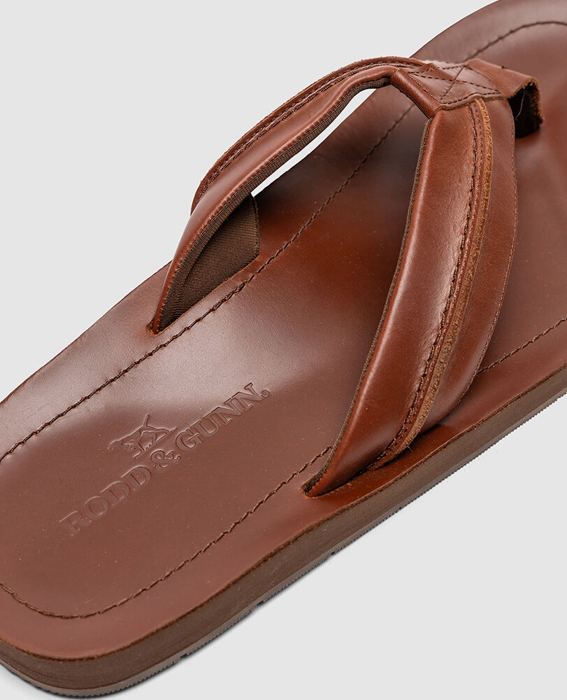 Piha Jandal, COGNAC PULL UP, Detail 3