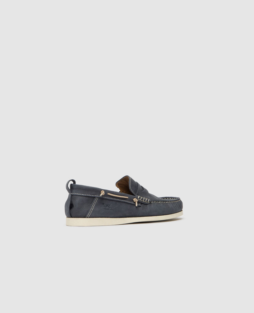 Victoria Loafer, NAVY, Back