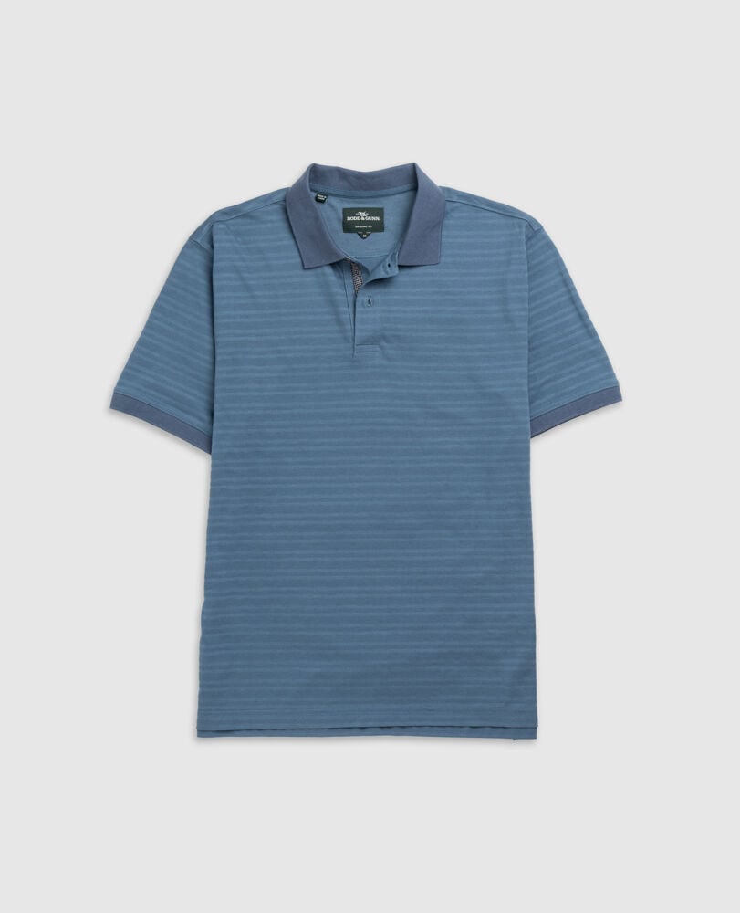 Evans Bay Polo, BLUESTONE, Flat Lay