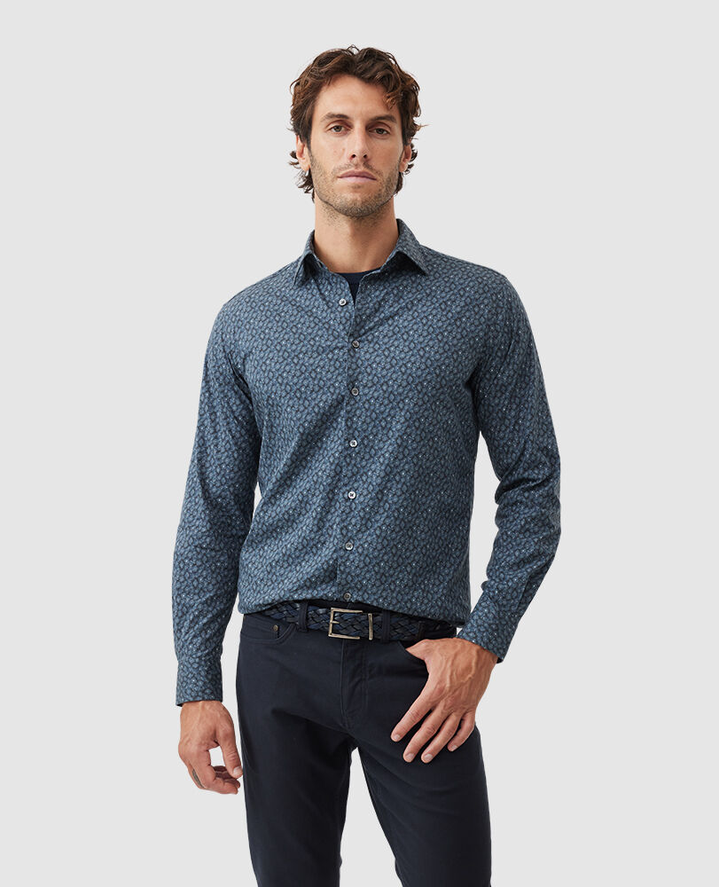 Bellmount Hemd in sportlicher Passform, INDIGO, Front