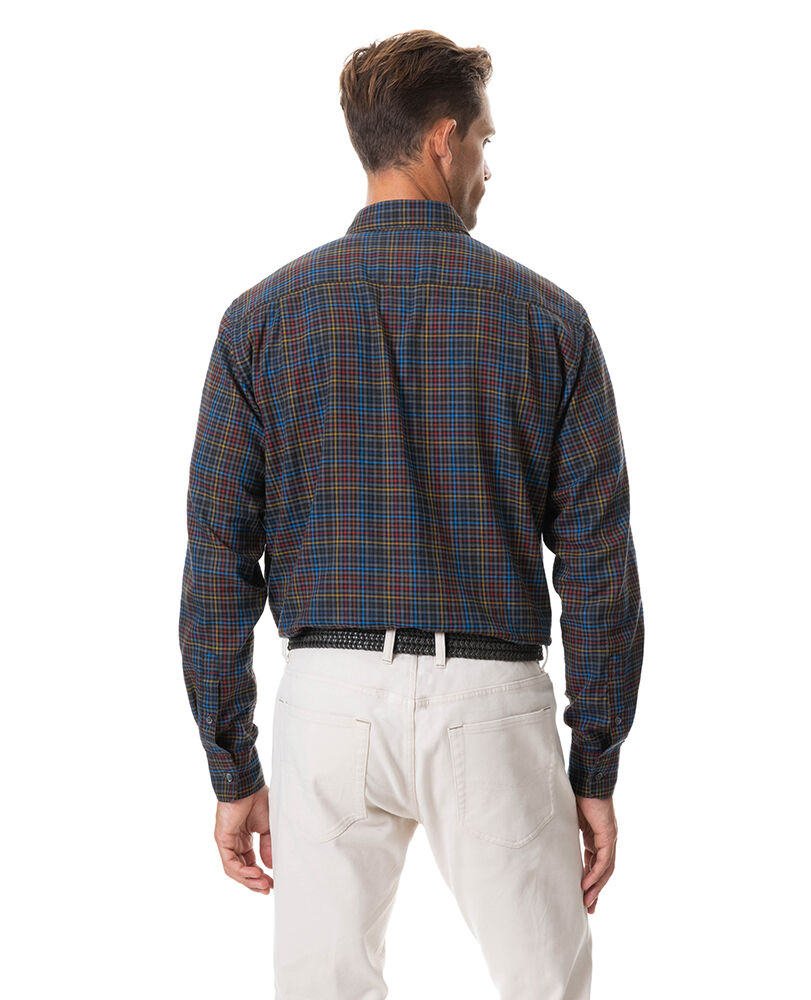 Petone Shirt, CHARCOAL, Flat Lay