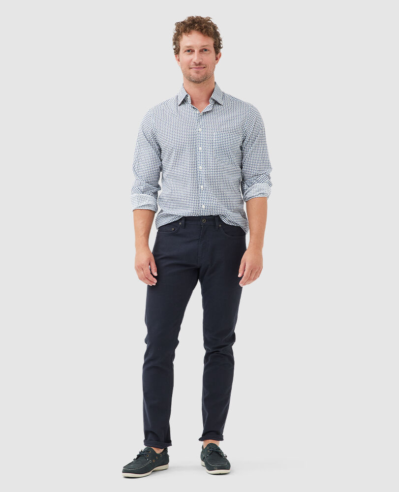 Marshland Sports Fit Shirt, OCEAN BLUE, Off Front