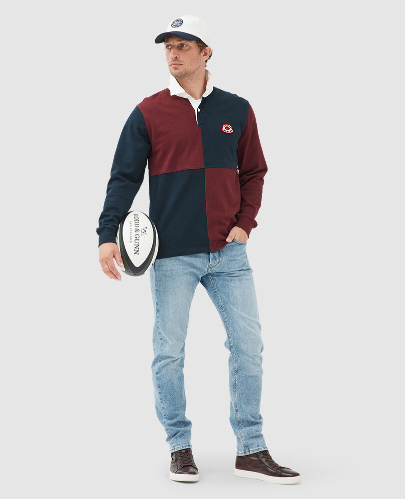 Ellis Relaxed Fit Taper Italian Denim, SKY BLUE, Off Front