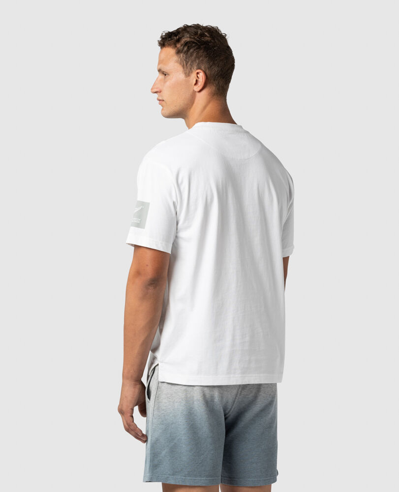 Nimbus Flocked Tee, SNOW, Back