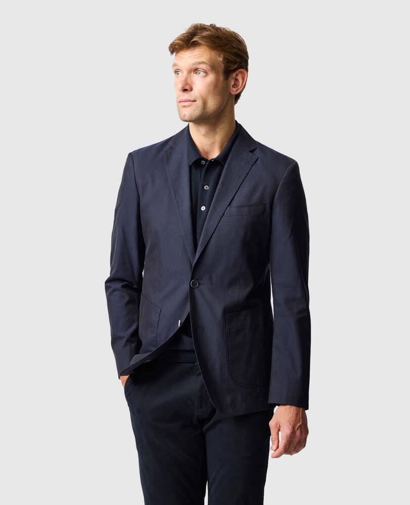 Veste coupe sportive St Arnaud, BLEU NUIT, Front