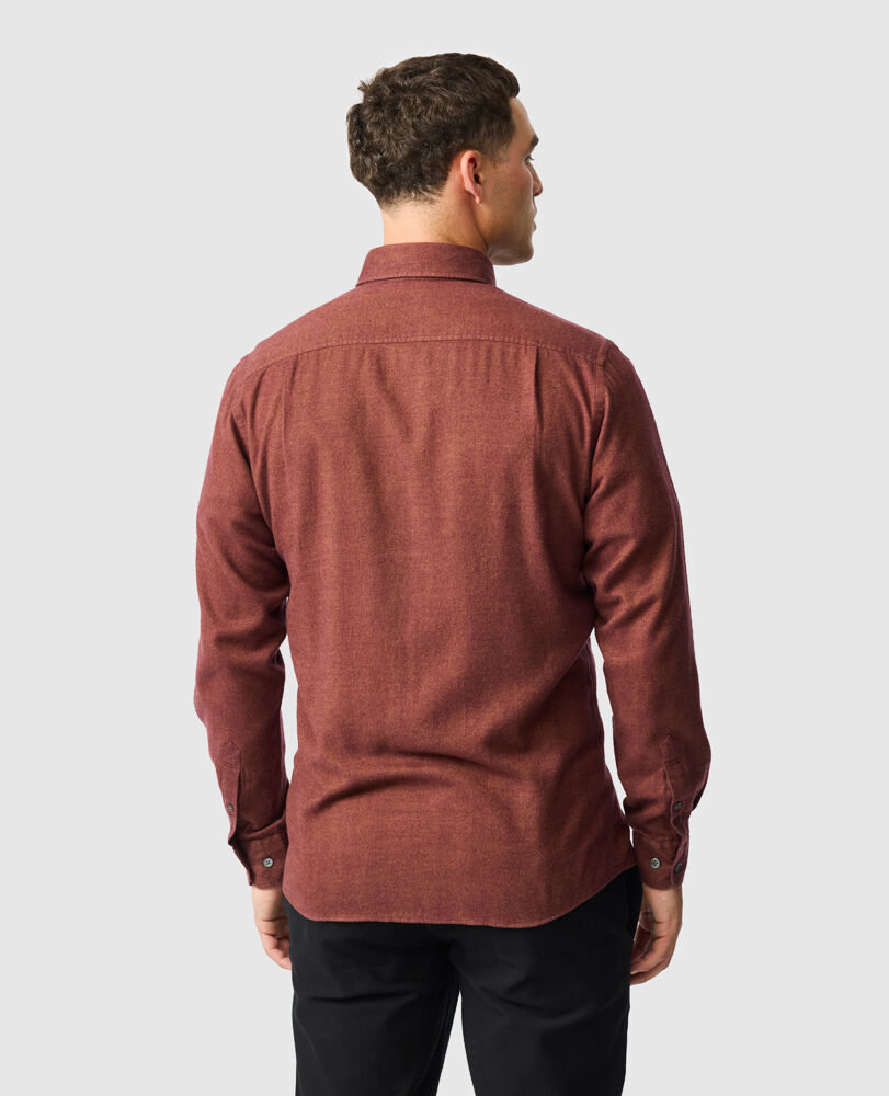 Barrhill Sports Fit Shirt, RUST, Back