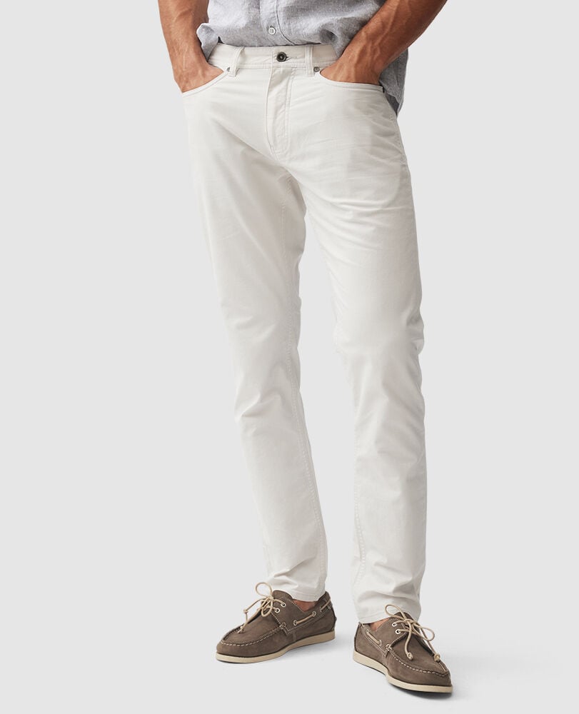 Gunn Straight Fit Jean, COCONUT, Front