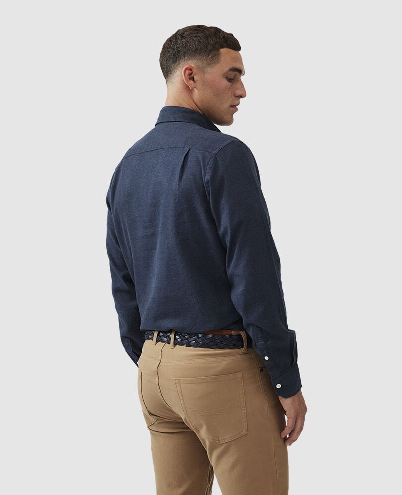 Barrhill Sports Fit Shirt, MARINE, Back