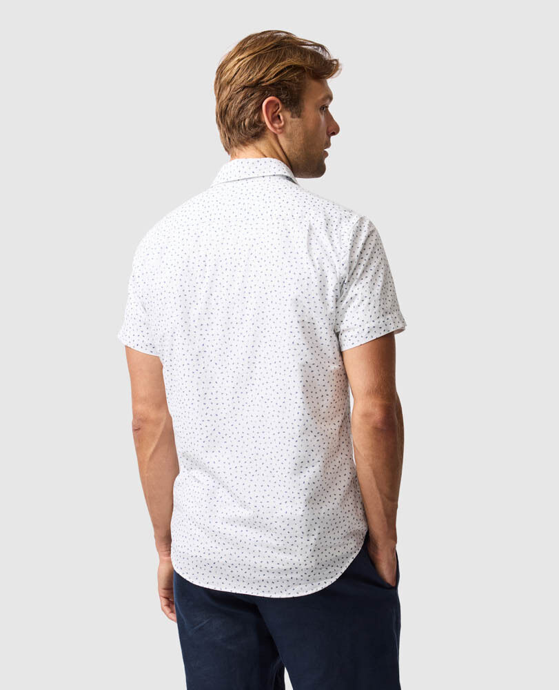 Chemise coupe sportive Raview, BLANC, Back