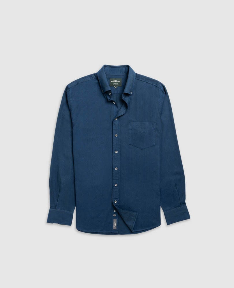 Chemise slim Barrhill, OCEAN FONCÉ, Flat Lay