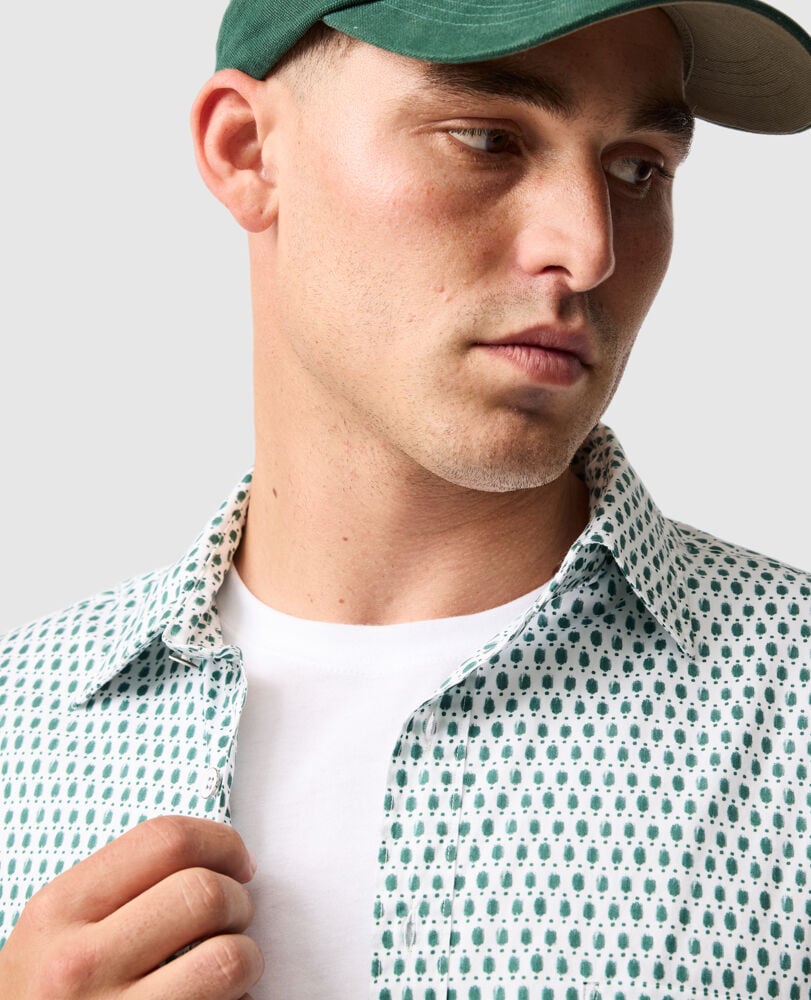 Byron Sports Fit Shirt, AVOCADO, Detail 3