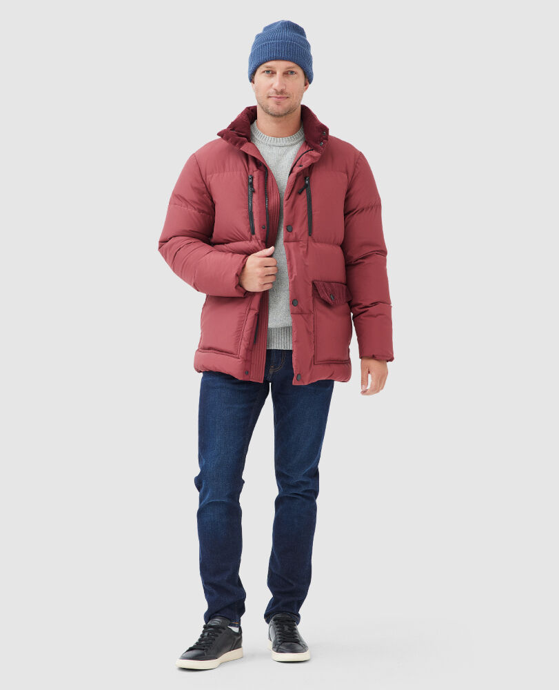 Ohau Down Jacket · Garnet ME, GRANAT, Off Front