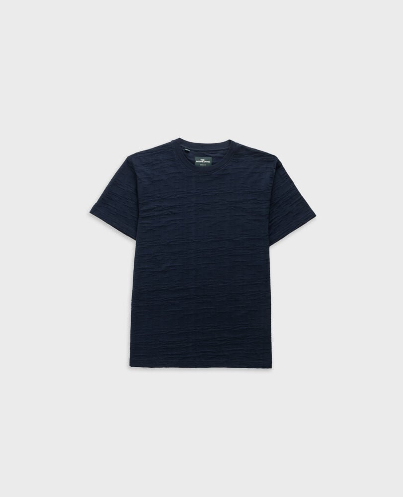 Leith Valley Sports Fit T-Shirt , NAVY, Flat Lay