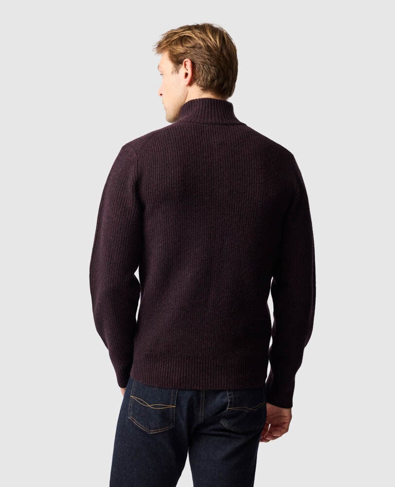 Robbies Road Knit, BLACK FIG, Back