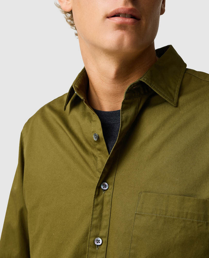 Mavis Lake Sports Fit Shirt, KHAKI, Detail 3