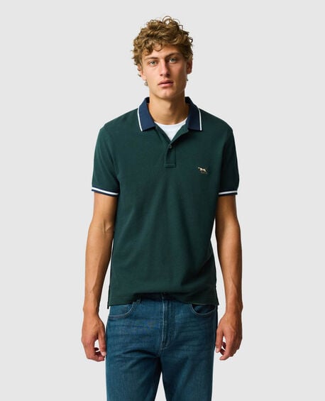New Lynn Sports Fit Polo, FOREST