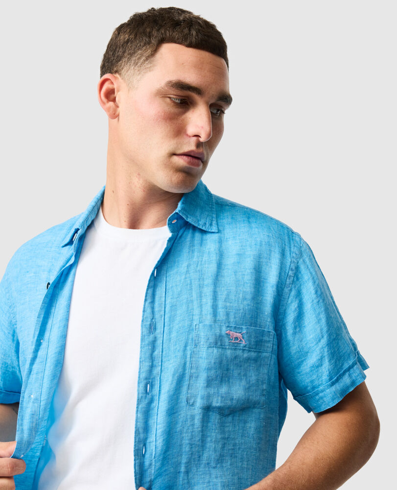 Cathedral Cove Sports Fit Shirt, COBALT, Detail 3