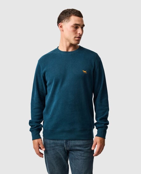 Gunn Crew Neck Sweat, DEEP TEAL