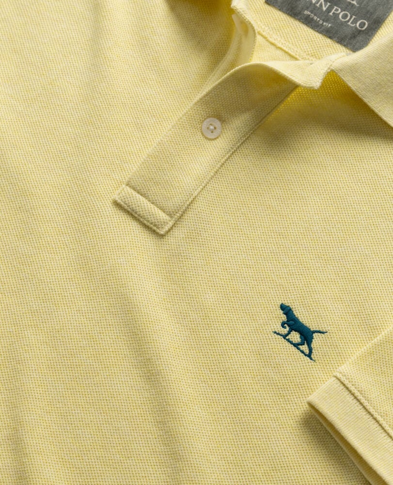 The Gunn Sports Fit Polo, LEMON MYRTLE, Detail 2