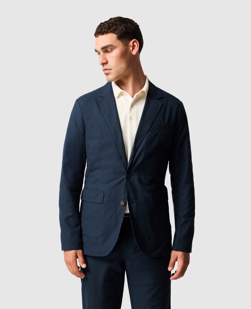 Gunn Blazer Sports Fit Jacket, NAVY, Front